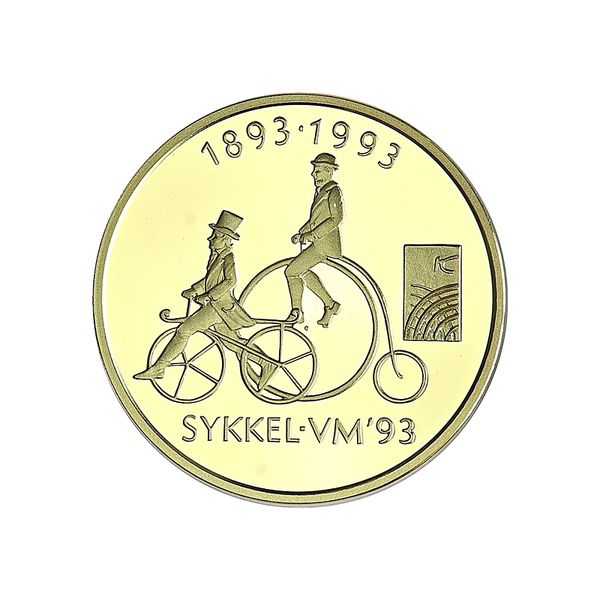 Hovedbilde Norge, 1500 kr. minnemynter, 15,55 g rent gull
