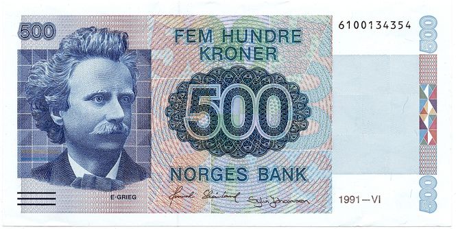 Hovedbilde 500 kroner 1991, kv. 1+