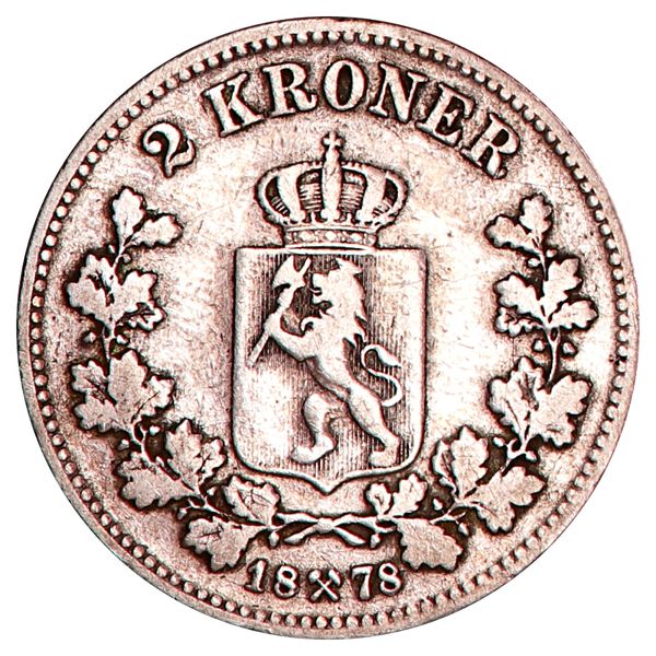 Hovedbilde 2 kroner 1878 Kv. 1
