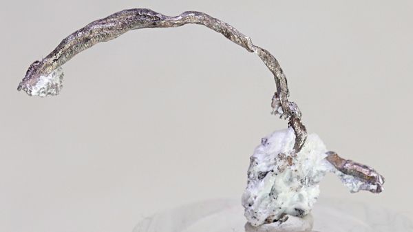 Hovedbilde Trådsølv på kalsitt, Kongsberg