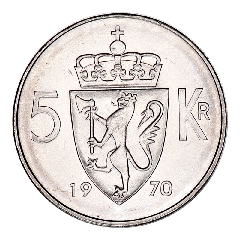 5 kroner 1970 Kv. 0