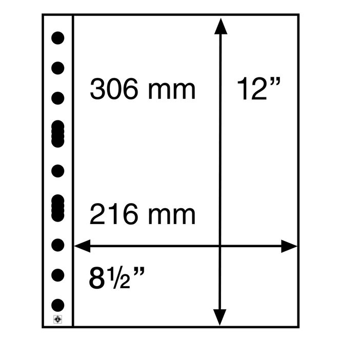 Hovedbilde 1 lomme albumark, 5 stk, Grande Classic