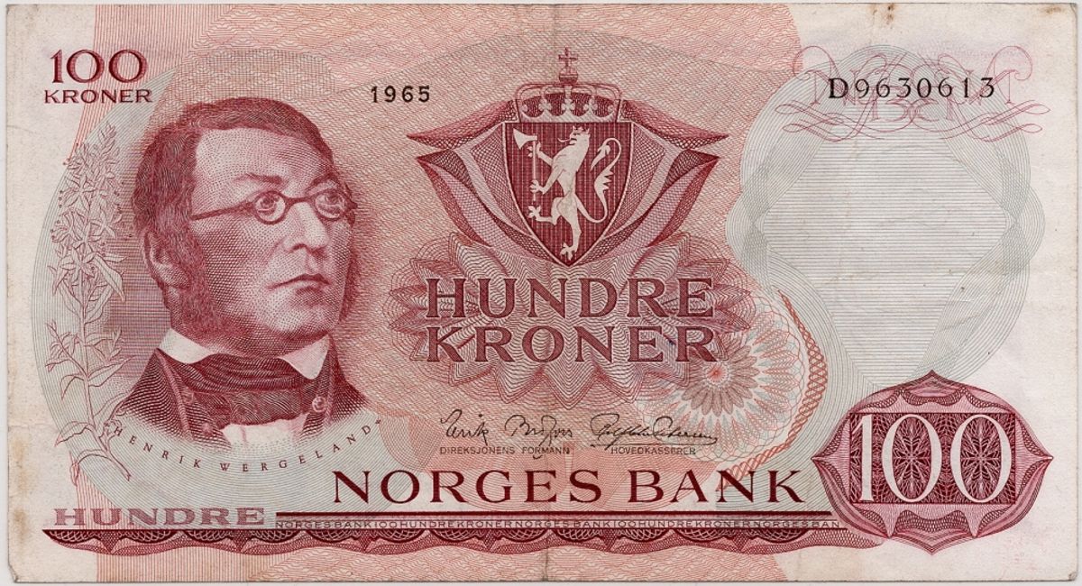 Norge, 100 kroner 1965