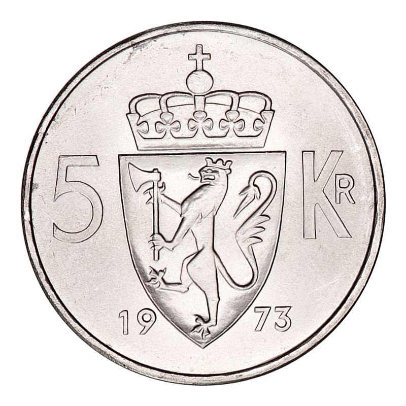 5 kroner 1973 Kv. 0