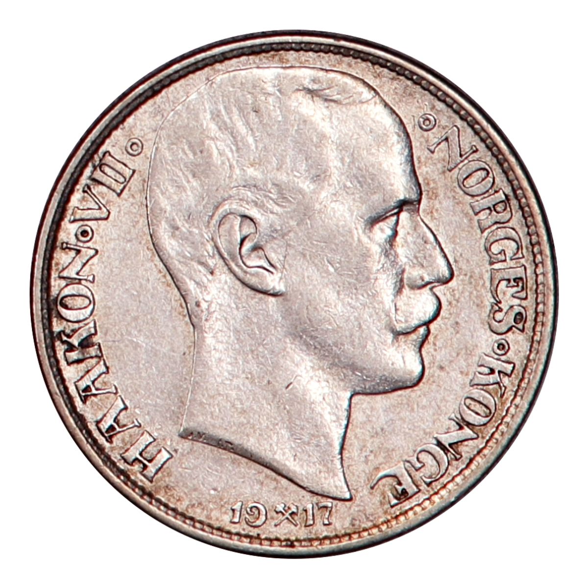 1 krone 1917. kv. 1+