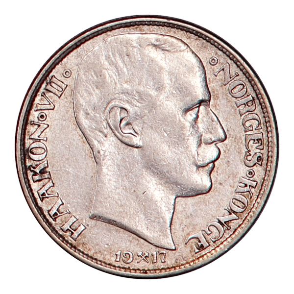 Hovedbilde 1 krone 1917. kv. 1+