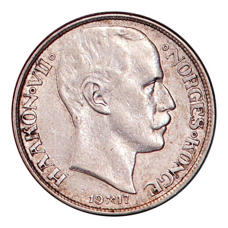 1 krone 1917. kv. 1+