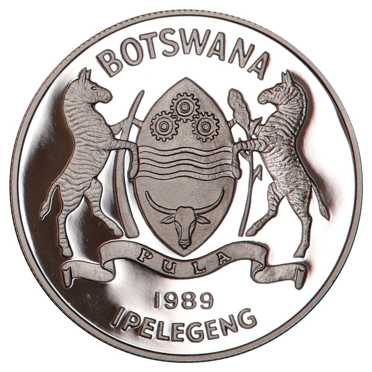 Botswana, 2 pula 1989