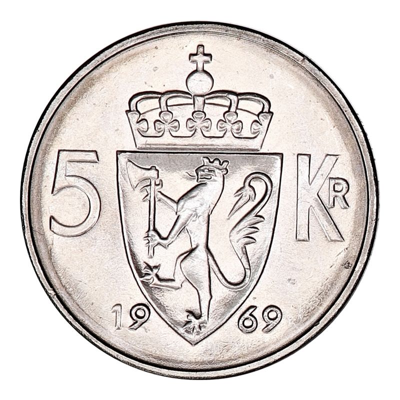 5 kroner 1969 Kv. 0
