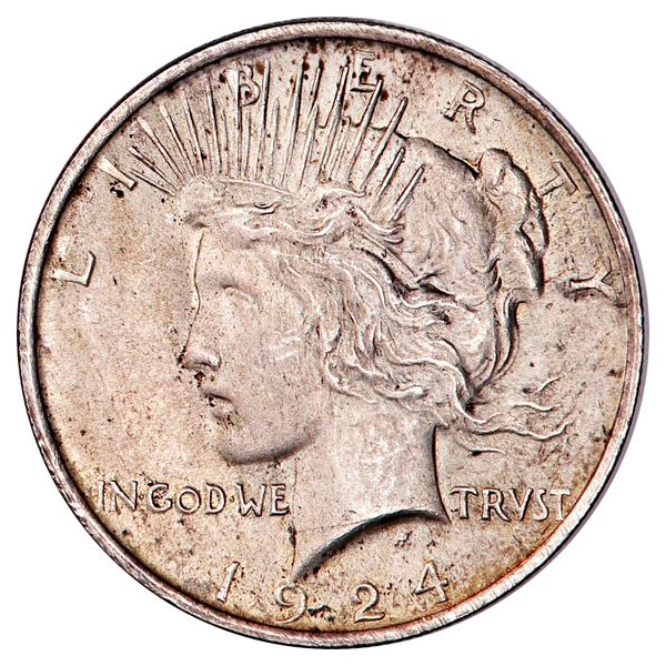 Hovedbilde USA, 1 dollar 1924, Peacedollar