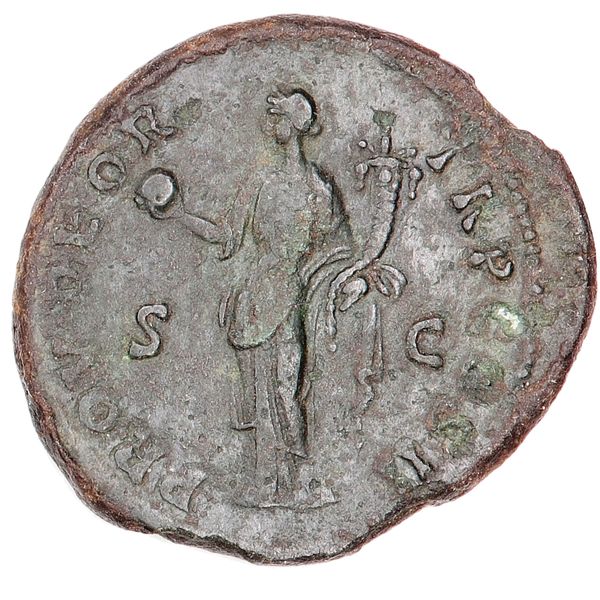 Hovedbilde Marcus Aurelius, sesterts, år 161-180