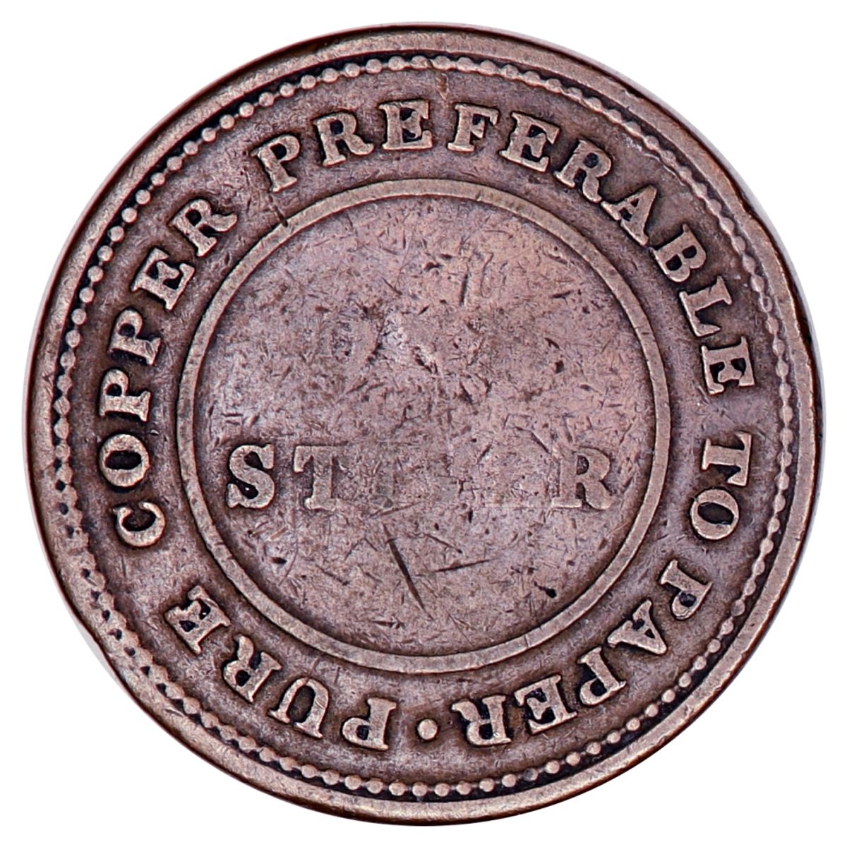 Canada,1 stiver 1838, token