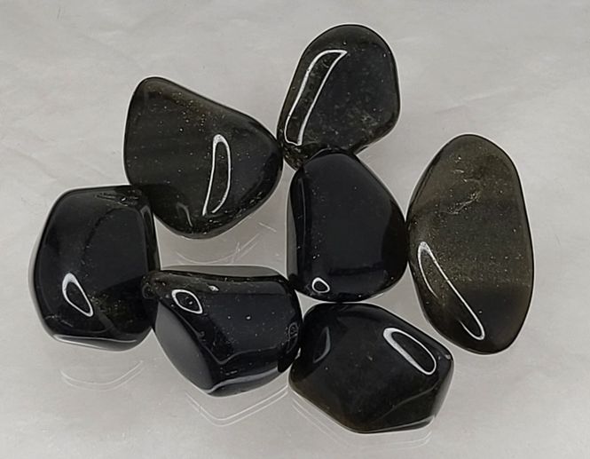 Hovedbilde Gullobsidian, tromlet, 2-2,5 cm