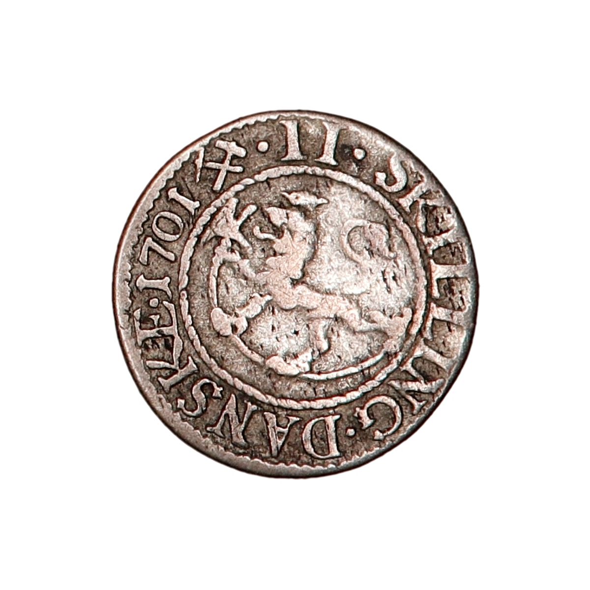 Frederik IV, 2 skilling 1701