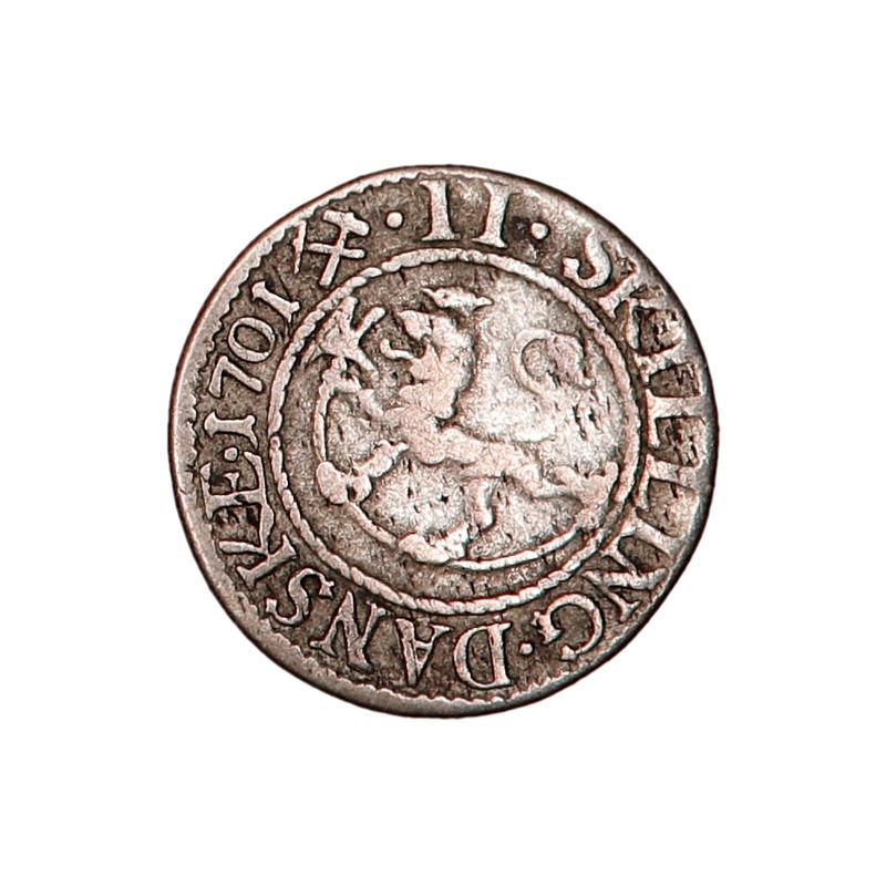 Frederik IV, 2 skilling 1701