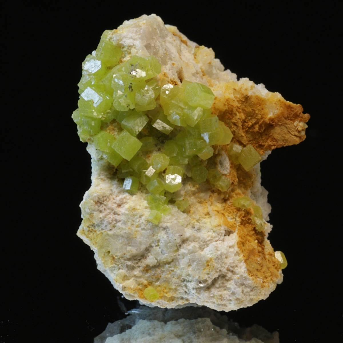 Pyromorfitt (pyromorphite), San Andrés-gruven, Spania