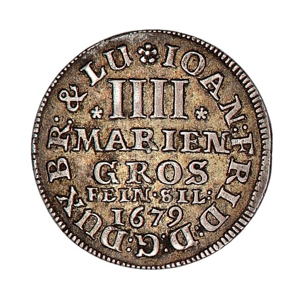 Hovedbilde Braunschweig, 4 mariengroschen 1679