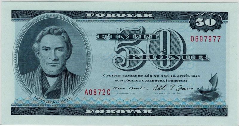 Færøyene, 50 krónur 1987