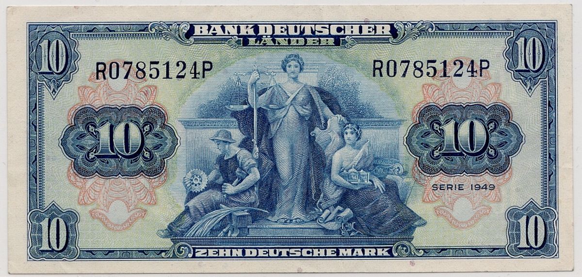 Tyskland, 10 mark 1949