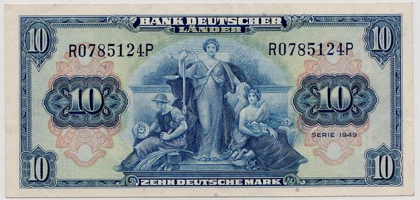 Hovedbilde Tyskland, 10 mark 1949