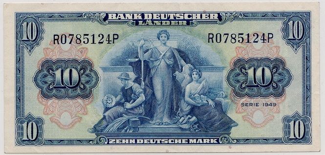 Hovedbilde Tyskland, 10 mark 1949