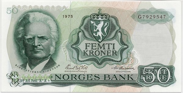 Hovedbilde 50 kroner 1975 G, PMG 67EPQ, top pop!