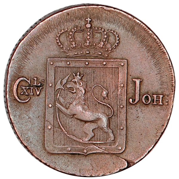 Hovedbilde Carl XIV Johan, 2 skilling 1832, kv. 01