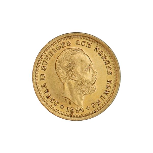 Hovedbilde Sverige, 5 kronor 1894, anhengt, 2,01 gram gull
