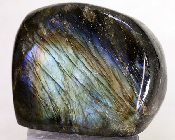 Hovedbilde Labradoritt/spektrolitt, helslipt (labradorite, spectrolite)