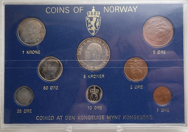 Hovedbilde Myntsett 1969, meget pene mynter