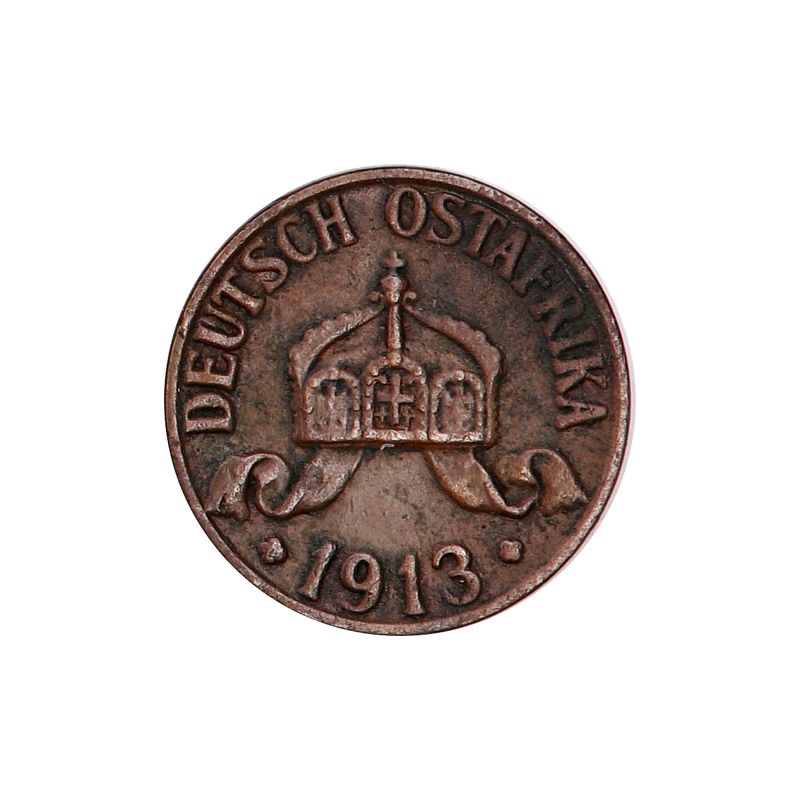Tysk Østafrika, 1 heller 1913