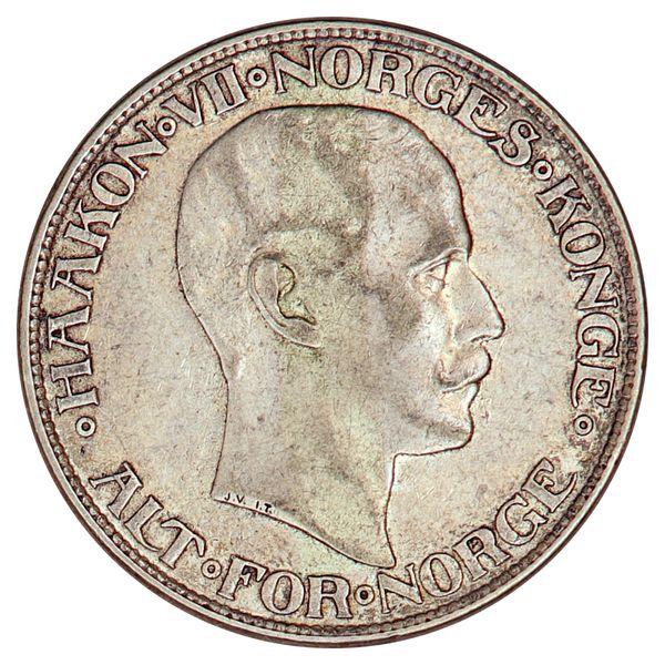 Hovedbilde 2 kroner 1913, kv. 1/1+