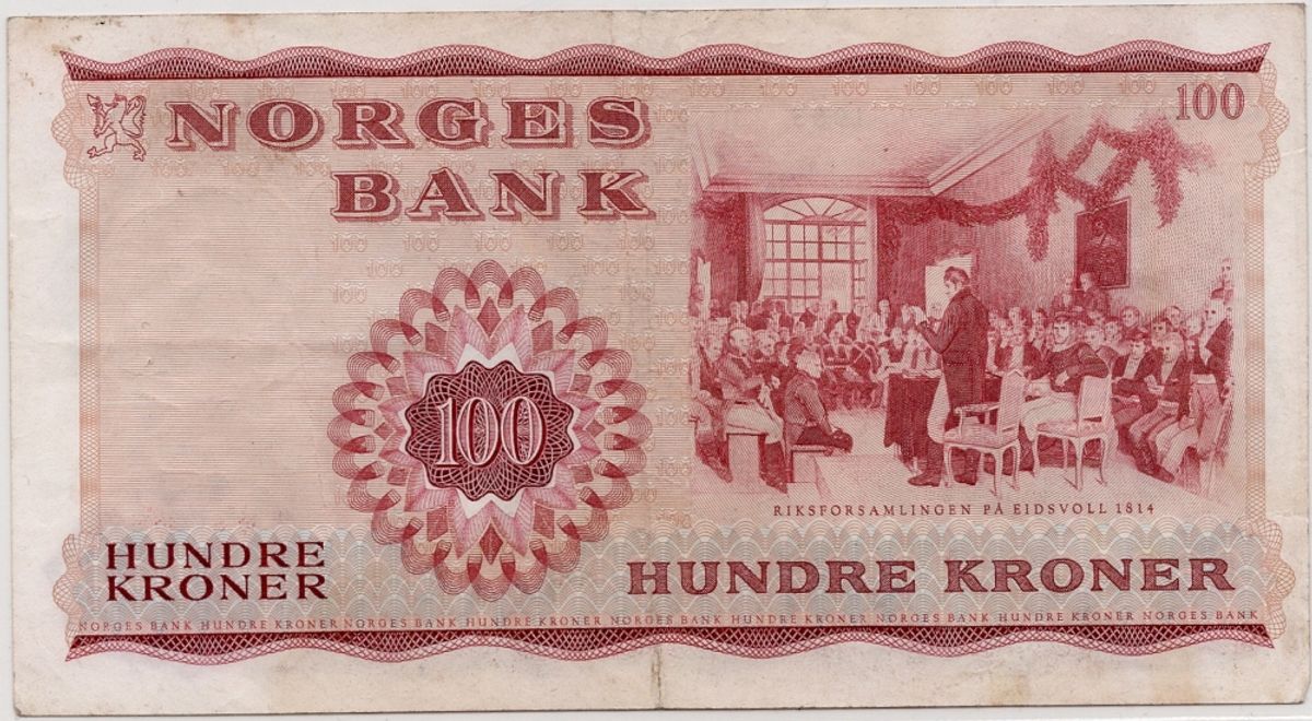 Norge, 100 kroner 1965