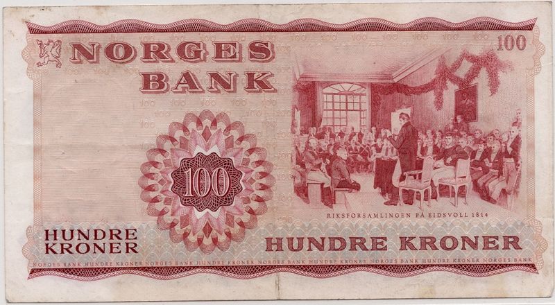 Norge, 100 kroner 1965
