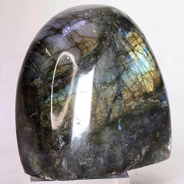Hovedbilde Labradoritt/spektrolitt, helslipt (labradorite, spectrolite)