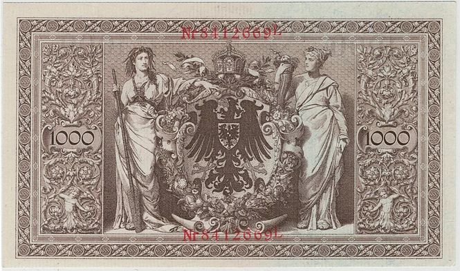 Hovedbilde Tyskland, 1000 mark 1910, usirkulert