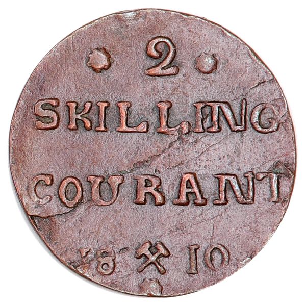 Hovedbilde Frederik VI, 2 skilling 1810, kv. 1/1+