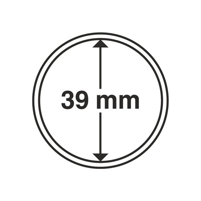 Hovedbilde 39 mm, myntkapsler, 10 stk