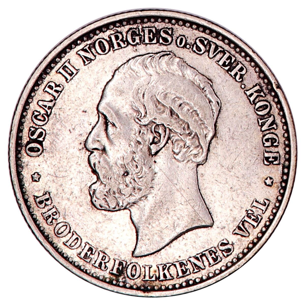 2 kroner 1890, kv. 1+