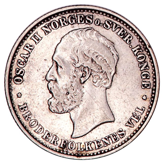 Hovedbilde 2 kroner 1890, kv. 1+